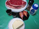 Ingrédients pour la recette : Contrefilets au beurre d'échalotes