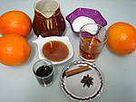 Ingrédients pour la recette : Grog à l'orange et aux épices