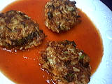 Image : recette Galettes de poireau au riz