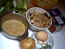 Ingrédients pour la recette : Galettes de poireau au riz