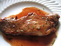 Image : recette Contre-filets au parfum de Porto