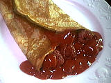 Image : recette Crêpes aux framboises