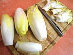 Brochettes de porc aux endives