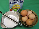 Ingrédients pour la recette : Crème anglaise