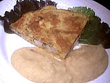omelette : Assiette de colin en omelette