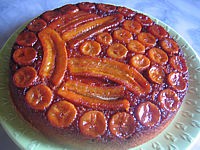 farine : gâteau aux bananes au caramel