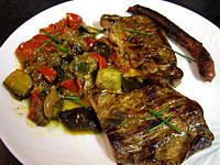 Image : Assiette de grillades au barbecue