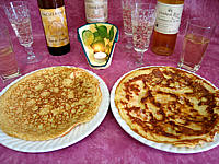 jambon cuit : Crêpes au camembert et au jambon