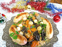 boudin blanc aux champignons