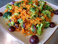 carottes à la mandarine et aux raisins