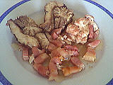 Image : Assiette de cervelle de veau aux lardons