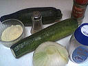 Ingrédients pour la recette : Courgettes au parmesan
