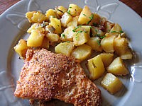 Image : recette Filets de truite panés aux noisettes