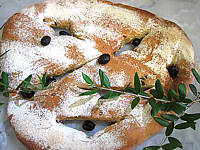 Pain : Fougasse aux olives