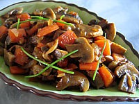 Champigons aux muscats