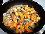 Gambas à la crème d'oignons et au Madère - 14.1