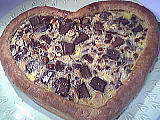 pâte feuilletée : Coeur de croustade au chocolat