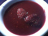 Cuisine diététique : Ramequin de coulis de framboises