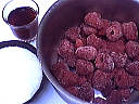 Ingrédients pour la recette : Coulis de framboises