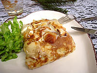crêpes gratinées au chou-fleur