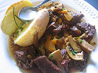 Recette Assiette de daube de boeuf au curcuma
