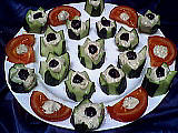 fromage blanc : Assiette de concombre au fromage blanc