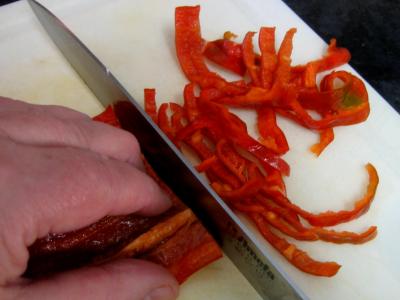 Emincer les piments