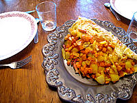 omelette au potimarron et au chèvre