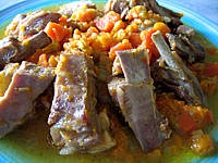 Recette Poitrine de porc aux patates douces