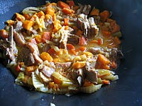 Recette Poitrine de porc aux patates douces