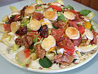 Recette Salade aux restes de pommes de terre vapeur et chèvre