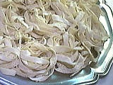 farine type 45 : Plat de tagliatelle fraîches