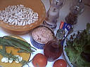 Ingrédients pour la recette : Salade de haricots blancs au thon