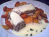 Recette Assiette de roussette sauce vin blanc