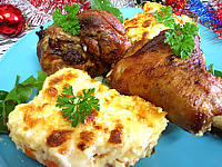 Ail : Assiette de souris d'agneau et gratin parmentier aux carottes