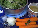 Ingrédients pour la recette : Salade braisée aux carottes