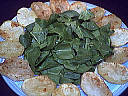 Salade d'épinards tièdes aux moules et son coulis de ciboulette - 12.1