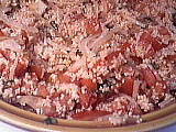 couscous semoule grains sec : Saladier de taboulé