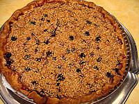 Recette Quiche aux prunes et aux mûres