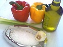 Ingrédients pour la recette : Poivrons à l'huile d'olive