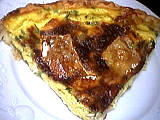 Cuisine diététique : Part de tarte au camembert