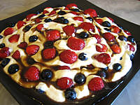 mascarpone : Mascarpone aux fraises et aux myrtilles