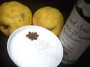 Ingrédients pour la recette : Liqueur de coings à l'anis étoilé