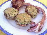 farcis : Assiette de champignons farcis