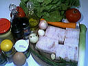 Ingrédients pour la recette : Salade cabillaud