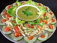 salade Mexicaine et sa sauce guacamole