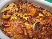 marjolaine : Pain perdu au jambon et reblochon