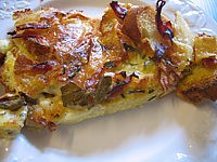 Recette Pain perdu au jambon et reblochon