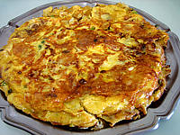 Cuisine espagnole : Plat de tortilla de patatas