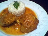 Image : recette Poulet au lait de coco